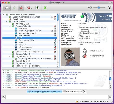 teamspeak for mac.
